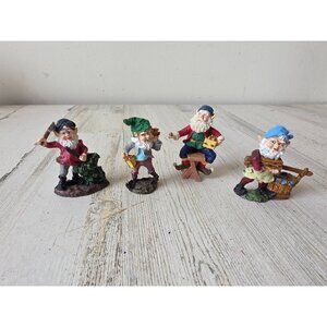 Vintage village elf figurine tree Xmas decor